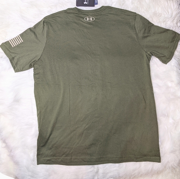 NWT Under Armour Freedom T Shirt Green L - Picture 3 of 9